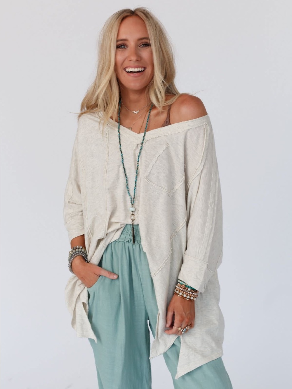 Three Bird Nest Landon Oversized Top